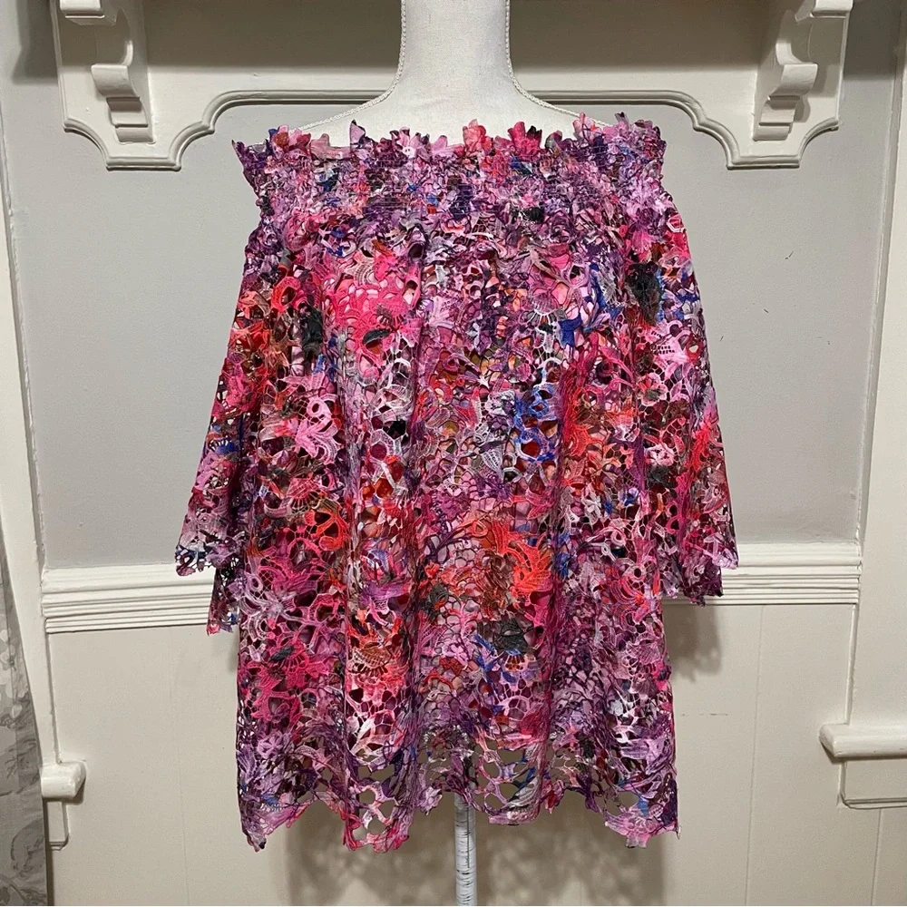 Elie Tahari Diana Blouse Size XL - Picture 2 of 8